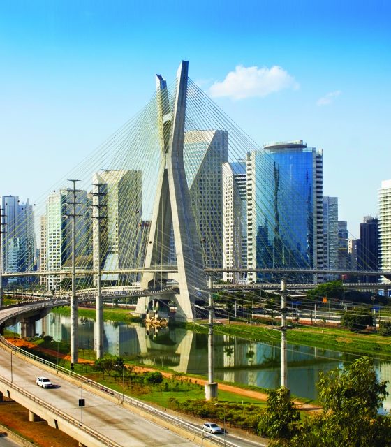 Sao Paulo Brazil bridge sky