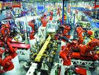 Car production manufacturing plant