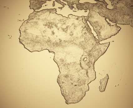 Africa gold map