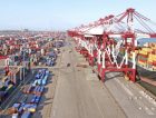 Container Terminal Warehouse Qingdao Port China