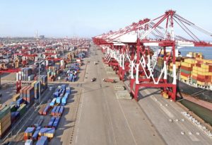 Container Terminal Warehouse Qingdao Port China