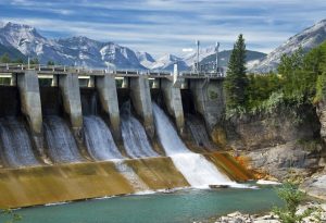 Dam of hydroelectric power plant