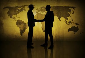 Global business Handshake Meeting