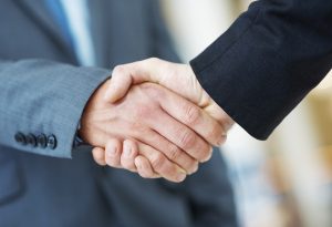 Handshake deal business corporate