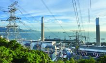 Power station energy coastline sea