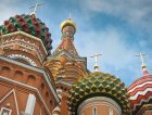 St Basils cathedral on Red Square in Moscow.