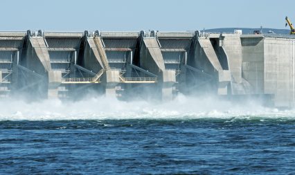 Water Hydroelectric dam Columbia River Washington