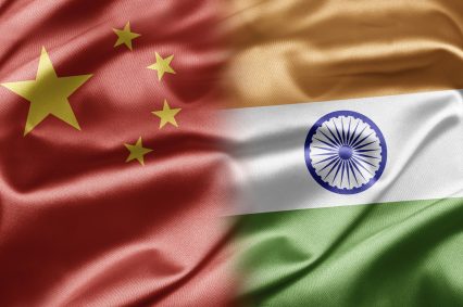 China and India flag