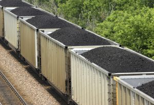 Coal train railroad freight