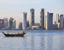 Dhow and Doha skyline