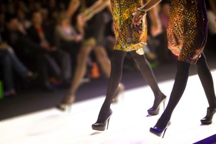 Fashion show catwalk shoes legs