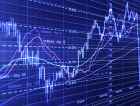 Financial diagrams graphs data trading