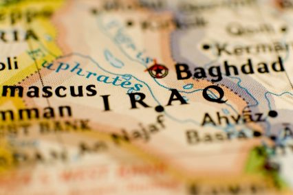 Iraq Baghdad Middle East map