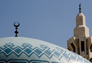 Jordan Amman mosque sky