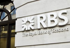 Royal bank of Scotland RBS signage