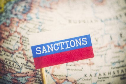 Russia map sanctions label