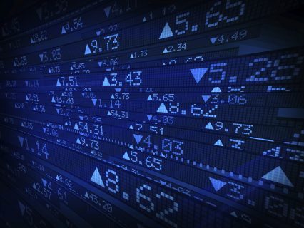 Stock exchange market digital data