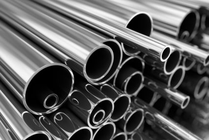 Metal pipes steel industrial
