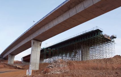 Highway Bridge Under Construction