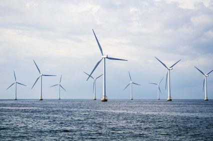 Wind Farm Turbines Offshore Beatrice