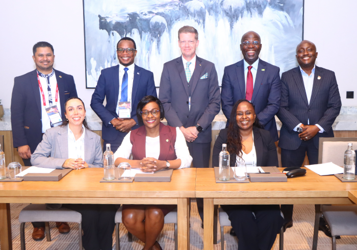(Top, left to right): Arnaud Levasseur, MCB; Leslie Fatch, FDH Bank; Brendan Du Preez, Equity Group Holdings; George Kiluva, KCB Group; Patrick Makau, Standard Chartered. (Bottom, left to right): Maria Gonçalves, GTR; Phanice Mokua, Stanbic Bank; Linda Teggisa, NMB Bank.